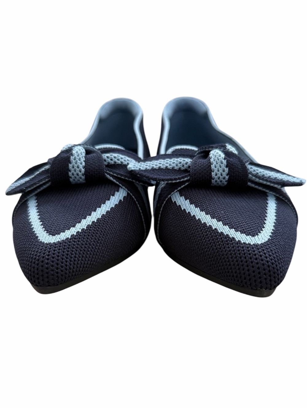 Vivaia Pointed Toe Bow Loafers Size 38 7-7.5 NEW - Picture 3 of 5
